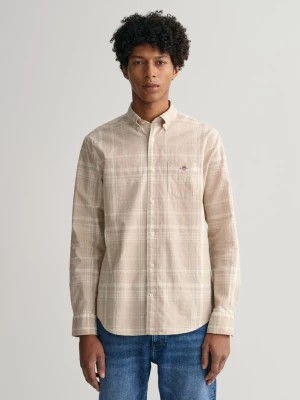 Zdjęcie produktu GANT koszula z bawełny i lnu w kratkę Regular Fit