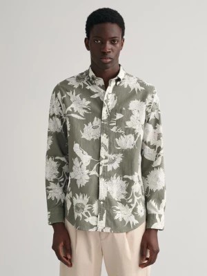 Zdjęcie produktu GANT koszula z bawełny i lnu w słoneczniki Regular Fit