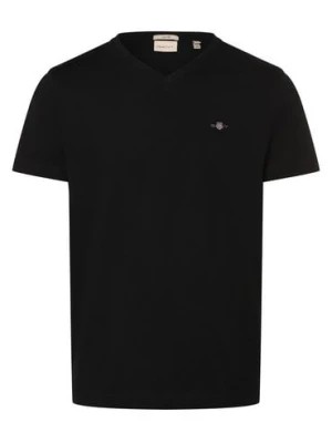 Zdjęcie produktu Gant Koszulka męska Mężczyźni Bawełna czarny jednolity,