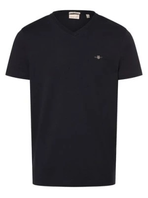 Zdjęcie produktu Gant Koszulka męska Mężczyźni Bawełna niebieski jednolity,