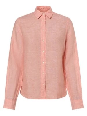 Zdjęcie produktu Gant Lniana bluzka damska Kobiety len pomarańczowy jednolity,