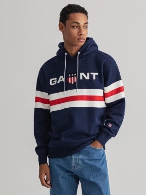 Zdjęcie produktu GANT męska bluza z kapturem Relaxed Fit z motywem Retro Shield