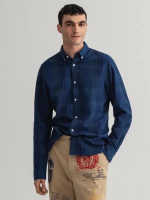 Zdjęcie produktu GANT męska koszula z diagonalu w kratkę przerywaną Slim Fit