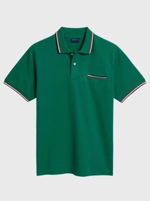 Zdjęcie produktu GANT Męska koszulka polo z zieloną pique Rugger