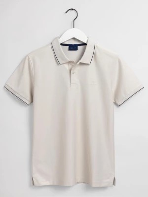 Zdjęcie produktu GANT męska koszulka rugby polo o fakturze diagonalu z krótkim rękawem Slim Fit