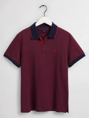 Zdjęcie produktu GANT męska koszulka rugby polo w drobny deseń z krótkim rękawem