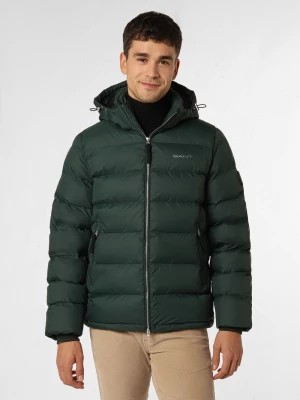 Zdjęcie produktu Gant Męska kurtka pikowana Mężczyźni Sztuczne włókno zielony jednolity,