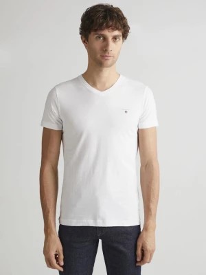 Zdjęcie produktu GANT męski T-shirt Original z dekoltem w kształcie litery V Slim Fit