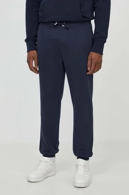 Zdjęcie produktu Gant spodnie dresowe bawełniane kolor granatowy gładkie