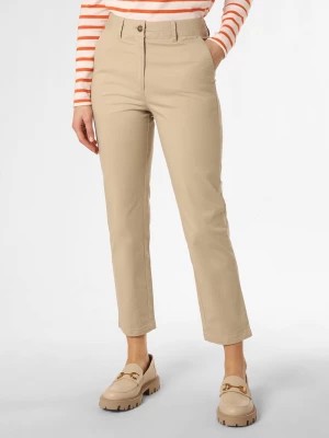 Zdjęcie produktu Gant Spodnie Kobiety Bawełna beżowy jednolity,