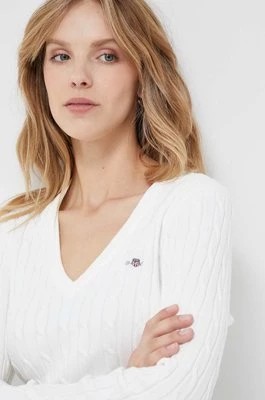 Zdjęcie produktu Gant sweter damski kolor biały lekki