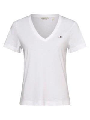 Zdjęcie produktu Gant T-shirt damski Kobiety Dżersej biały jednolity,