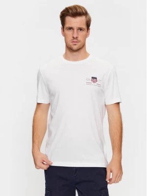 Zdjęcie produktu Gant T-Shirt Reg Archive Shield Emb Ss 2067004 Biały Regular Fit