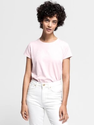 Zdjęcie produktu GANTDamski T-shirt z nadrukiem z różowym logo
