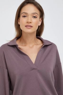 Zdjęcie produktu GAP bluza damska kolor fioletowy gładka