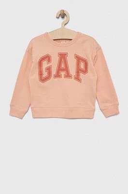 Zdjęcie produktu GAP bluza dziecięca kolor pomarańczowy z nadrukiem