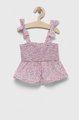 Zdjęcie produktu GAP bluzka bawełniana dziecięca kolor fioletowy wzorzysta