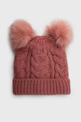 Zdjęcie produktu GAP czapka dziecięca kolor różowy z grubej dzianiny