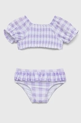 Zdjęcie produktu GAP dwuczęściowy strój kąpielowy niemowlęcy kolor fioletowy