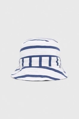 Zdjęcie produktu GAP kapelusz dwustronny bawełniany dziecięcy kolor biały bawełniany