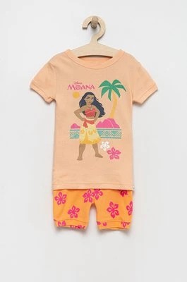 Zdjęcie produktu GAP piżama bawełniana dziecięca kolor pomarańczowy wzorzysta