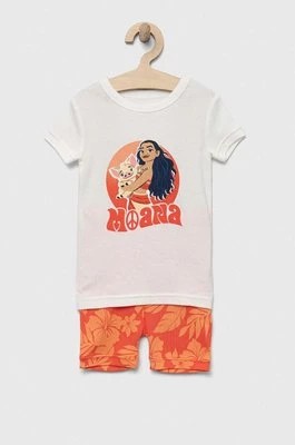 Zdjęcie produktu GAP piżama bawełniana dziecięca x Disney kolor biały wzorzysta