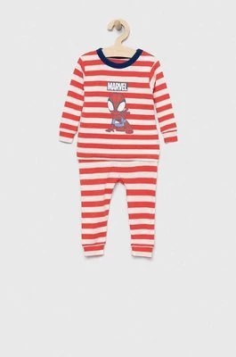 Zdjęcie produktu GAP piżama bawełniana dziecięca X Marvel kolor czerwony wzorzysta
