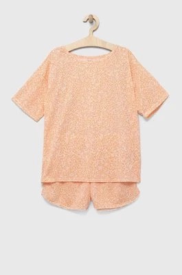 Zdjęcie produktu GAP piżama dziecięca kolor pomarańczowy wzorzysta