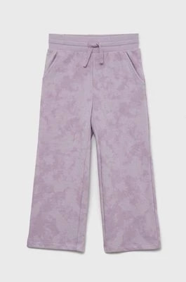 Zdjęcie produktu GAP spodnie dresowe dziecięce kolor fioletowy wzorzyste