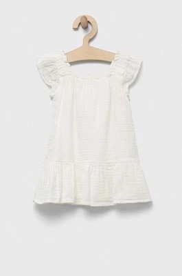 Zdjęcie produktu GAP sukienka bawełniana dziecięca kolor biały mini rozkloszowana