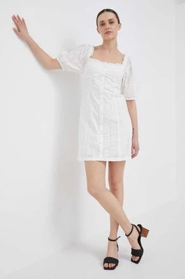 Zdjęcie produktu GAP sukienka bawełniana kolor biały mini dopasowana