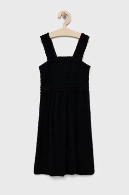 Zdjęcie produktu GAP sukienka dziecięca kolor czarny mini rozkloszowana