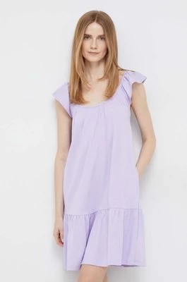 Zdjęcie produktu GAP sukienka kolor fioletowy mini prosta