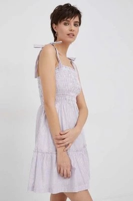 Zdjęcie produktu GAP sukienka kolor fioletowy mini rozkloszowana