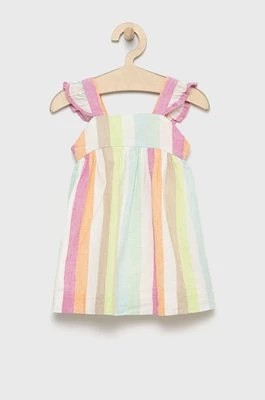 Zdjęcie produktu GAP sukienka lniana dziecięca mini oversize