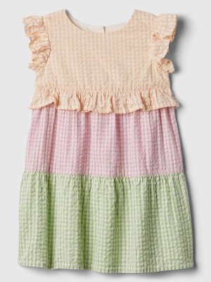 Zdjęcie produktu GAP Sukienka w kolorze pomarańczowo-jasnoróżowo-zielonym rozmiar: 62/68