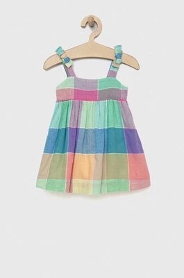 Zdjęcie produktu GAP sukienka z domieszką lnu dziecięca mini rozkloszowana