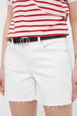 Zdjęcie produktu GAP szorty jeansowe damskie kolor beżowy gładkie high waist