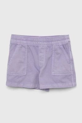 Zdjęcie produktu GAP szorty jeansowe dziecięce kolor fioletowy gładkie