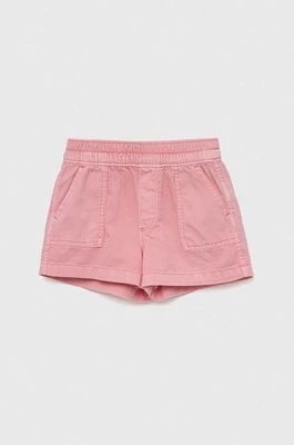 Zdjęcie produktu GAP szorty jeansowe dziecięce kolor różowy gładkie