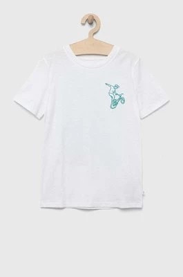 Zdjęcie produktu GAP t-shirt bawełniany dziecięcy kolor biały z nadrukiem