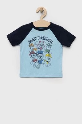 Zdjęcie produktu GAP t-shirt dziecięcy x Paw Patrol kolor niebieski z nadrukiem