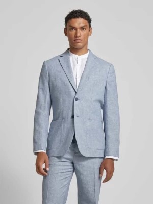 Zdjęcie produktu Garnitur o kroju regular fit z mieszanki lnu i bawełny model ‘ANTON’ Selected Homme