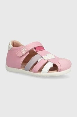 Zdjęcie produktu Garvalin sandały skórzane dziecięce kolor różowy