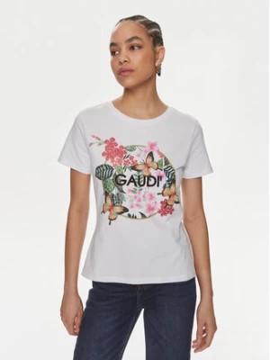 Zdjęcie produktu Gaudi T-Shirt 411FD64006 Biały Regular Fit