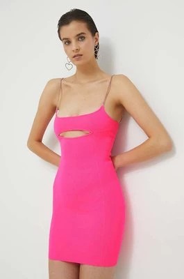Zdjęcie produktu GCDS sukienka kolor różowy mini dopasowana