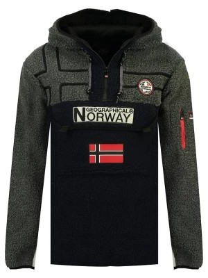 Zdjęcie produktu Geographical Norway Bluza polarowa "Riakolo" w kolorze szaro-czarnym rozmiar: S