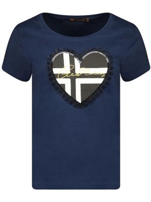 Zdjęcie produktu Geographical Norway T-shirt "Jeduction" w kolorze granatowym rozmiar: XL