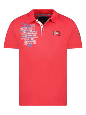 Zdjęcie produktu Geographical Norway Koszulka polo w kolorze czerwonym rozmiar: M