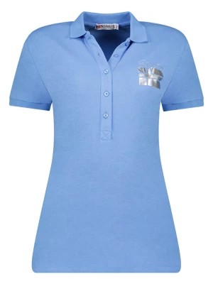 Zdjęcie produktu Geographical Norway Koszulka polo w kolorze niebieskim rozmiar: M